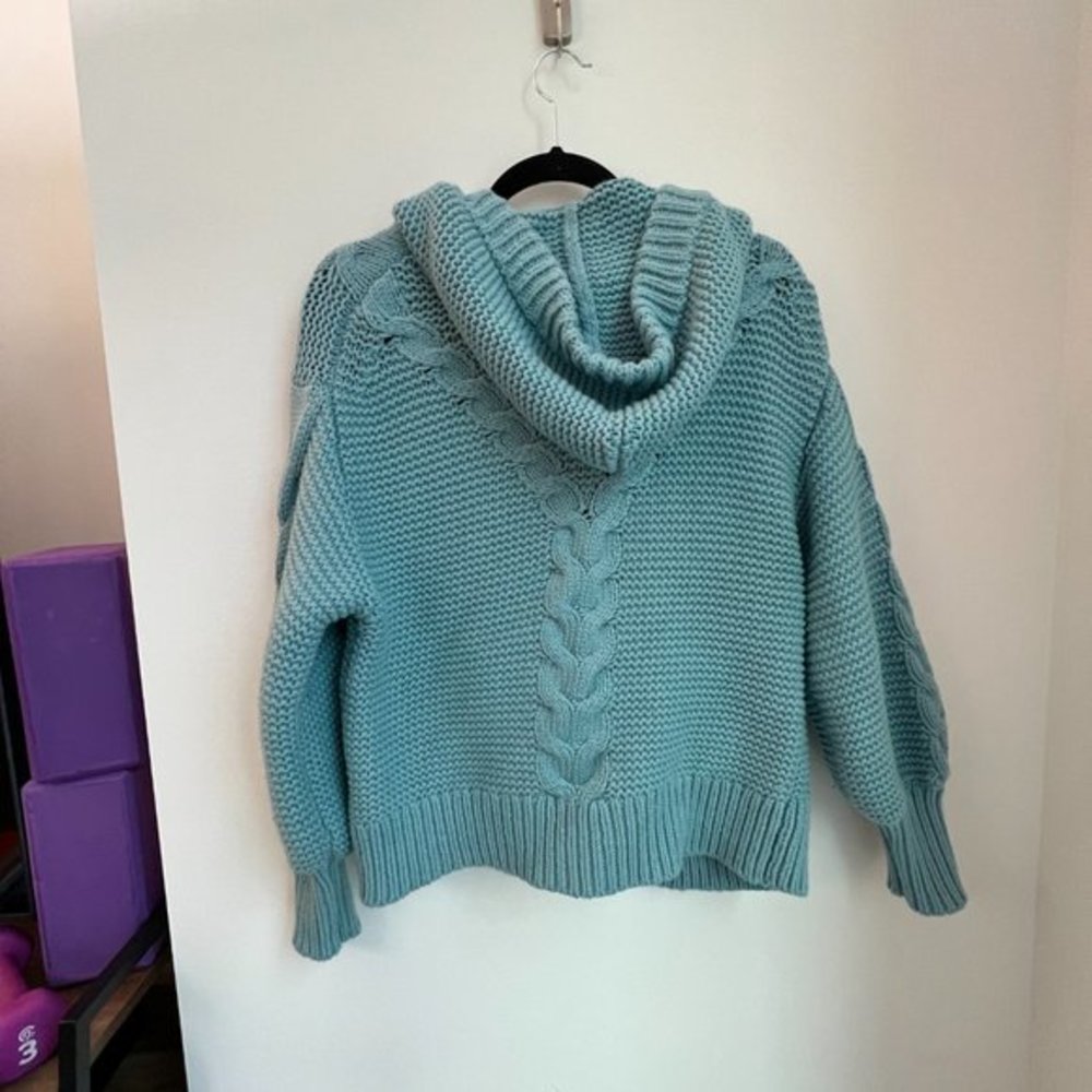 Anthropologie‎ Anni Hooded Cable-Knit Cardigan - Picture 4 of 5